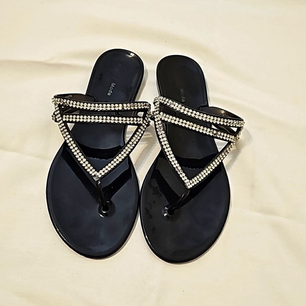 Top moda Rhinestone Sandals size 9‎